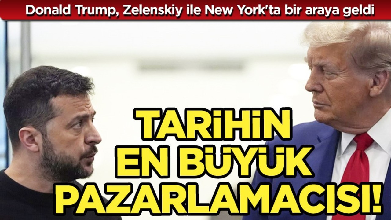 Donald Trump, Zelenskiy ile New York'ta bir araya geldi, Putin ile 'iyi ilişkilerini' övdü! Öyle bir şey söyledi ki!