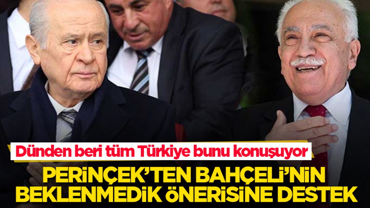 Dünden beri tüm Türkiye bunu konuşuyor! Perinçek’ten Bahçeli’nin beklenmedik önerisine destek