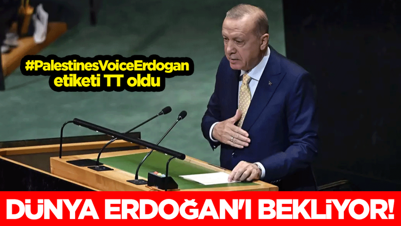 Dünya Erdoğan'ı bekliyor! #PalestinesVoiceErdogan etiketi TT oldu