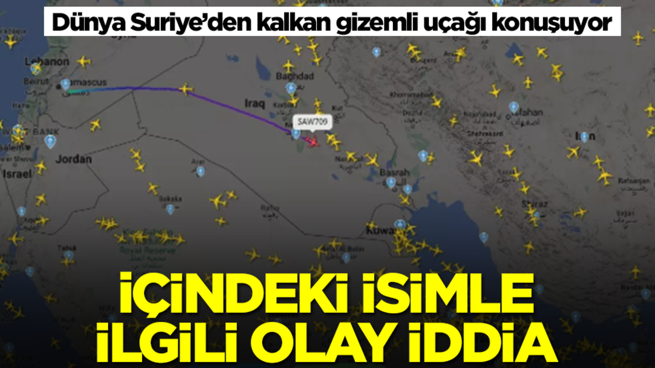 Dünya Suriye’den kalkan gizemli uçağı konuşuyor! İçindeki isimle ilgili olay iddia