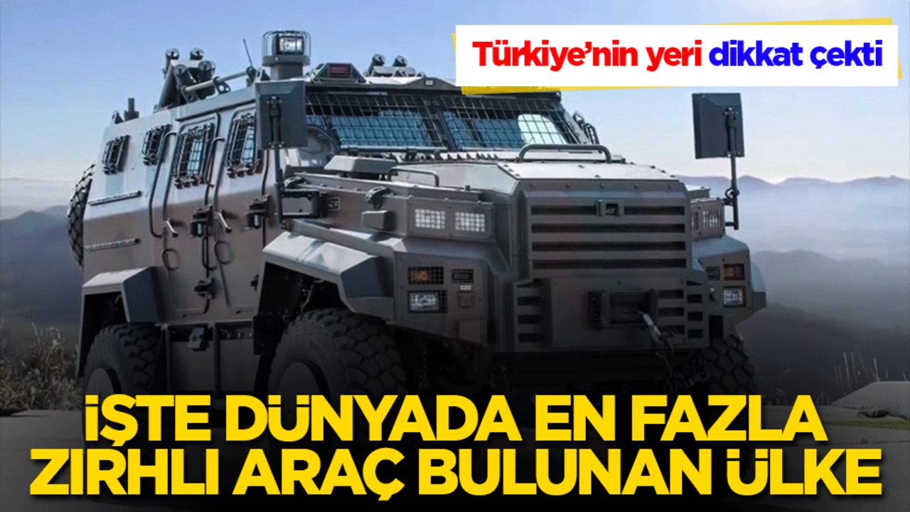 Dünyada zırhlı güç dengesi! Türkiye’nin yeri dikkat çekti