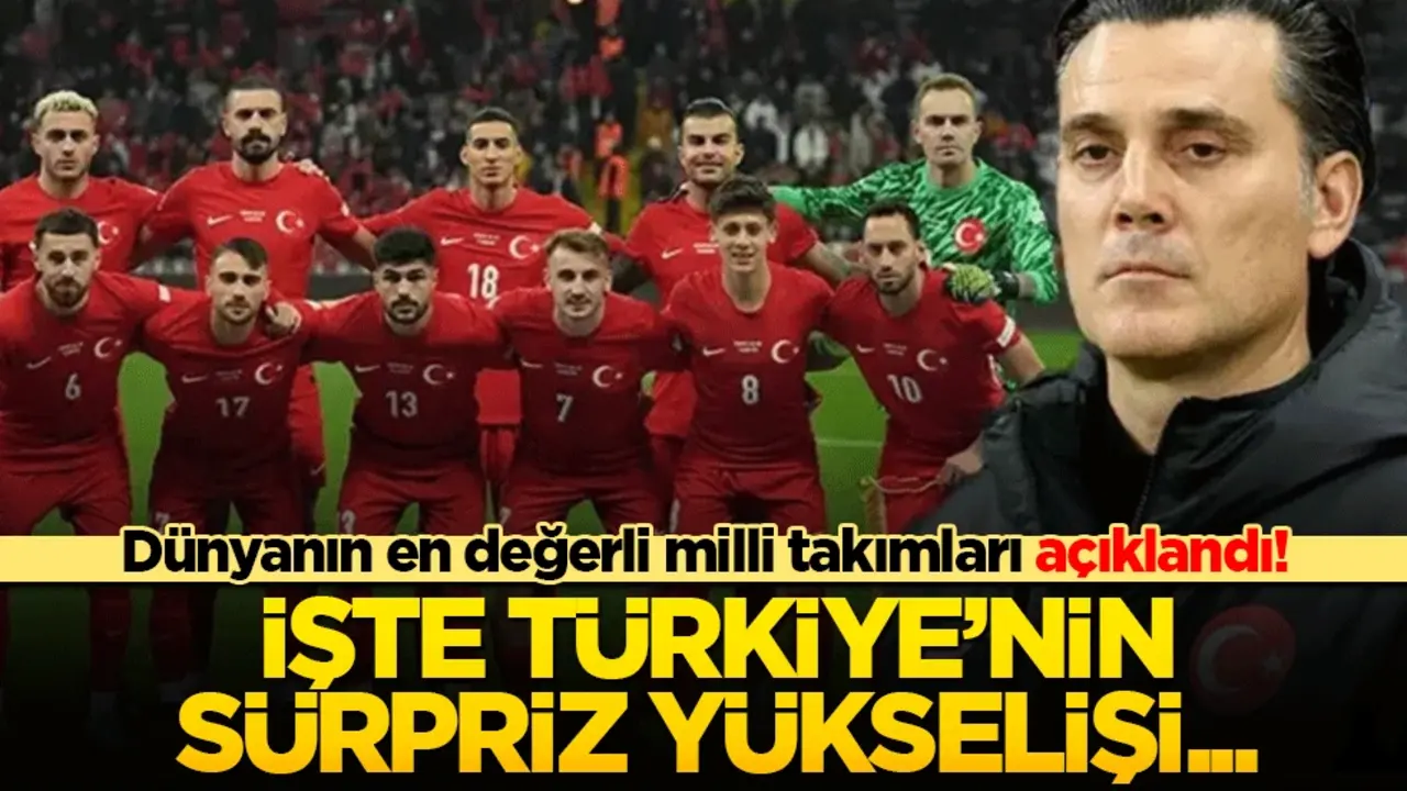 Dünyanın en değerli milli takımları açıklandı! Türkiye’nin sürpriz yükselişi
