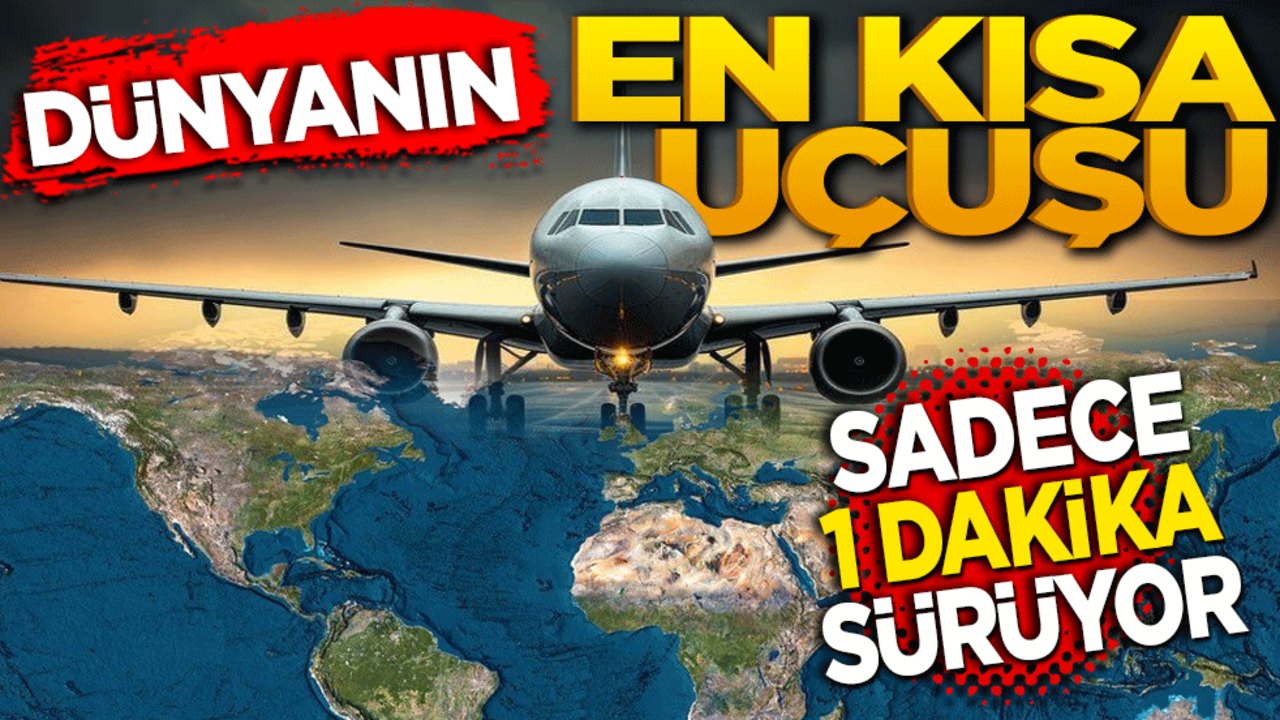 Dünyanın en kısa uçuşu! Sadece bir dakika sürüyor