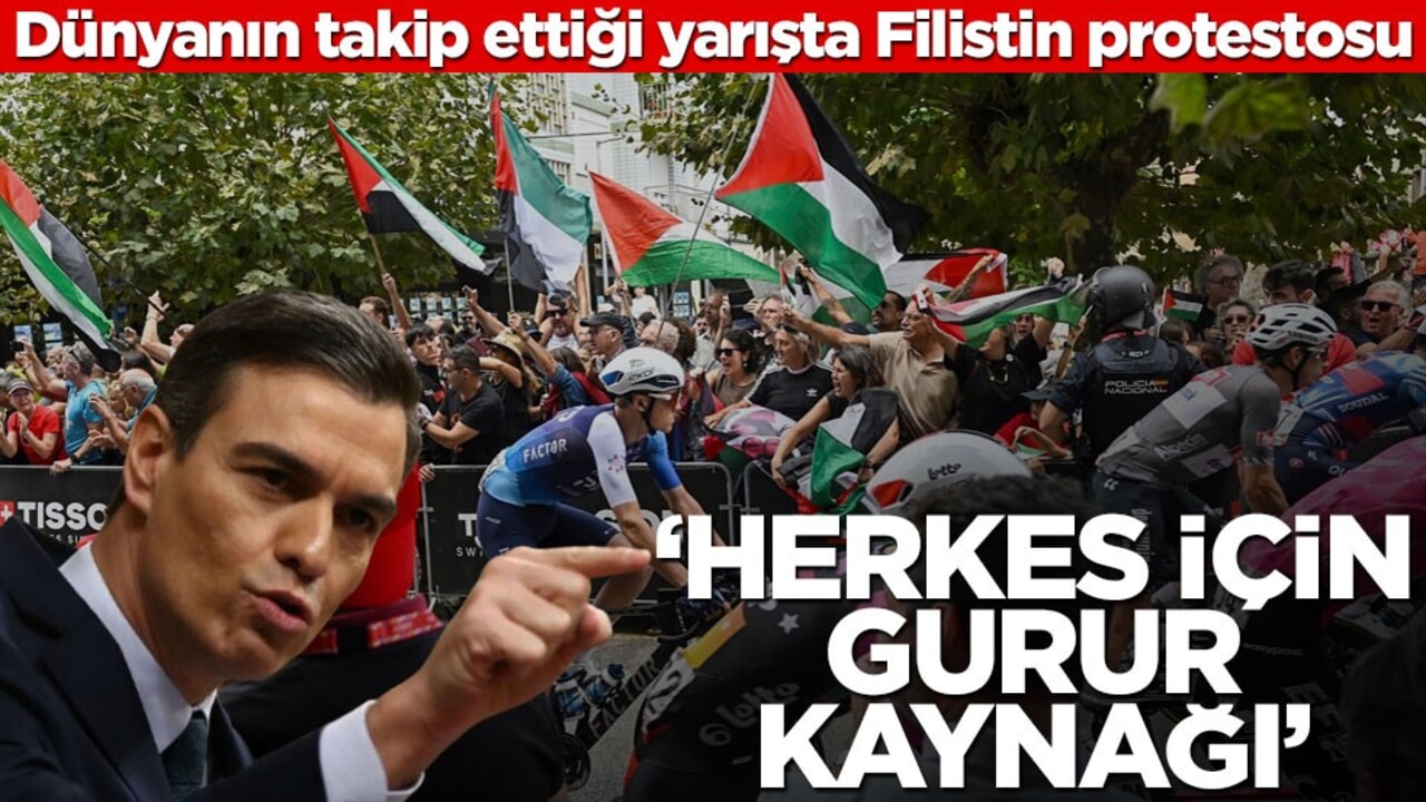 Dünyanın konuştuğu yarışta Filistin protestosu! 'Herkes için gurur kaynağı'