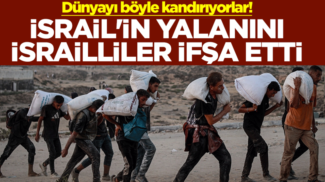 Dünyayı böyle kandırıyorlar! İsrail'in yalanını İsrailliler ifşa etti