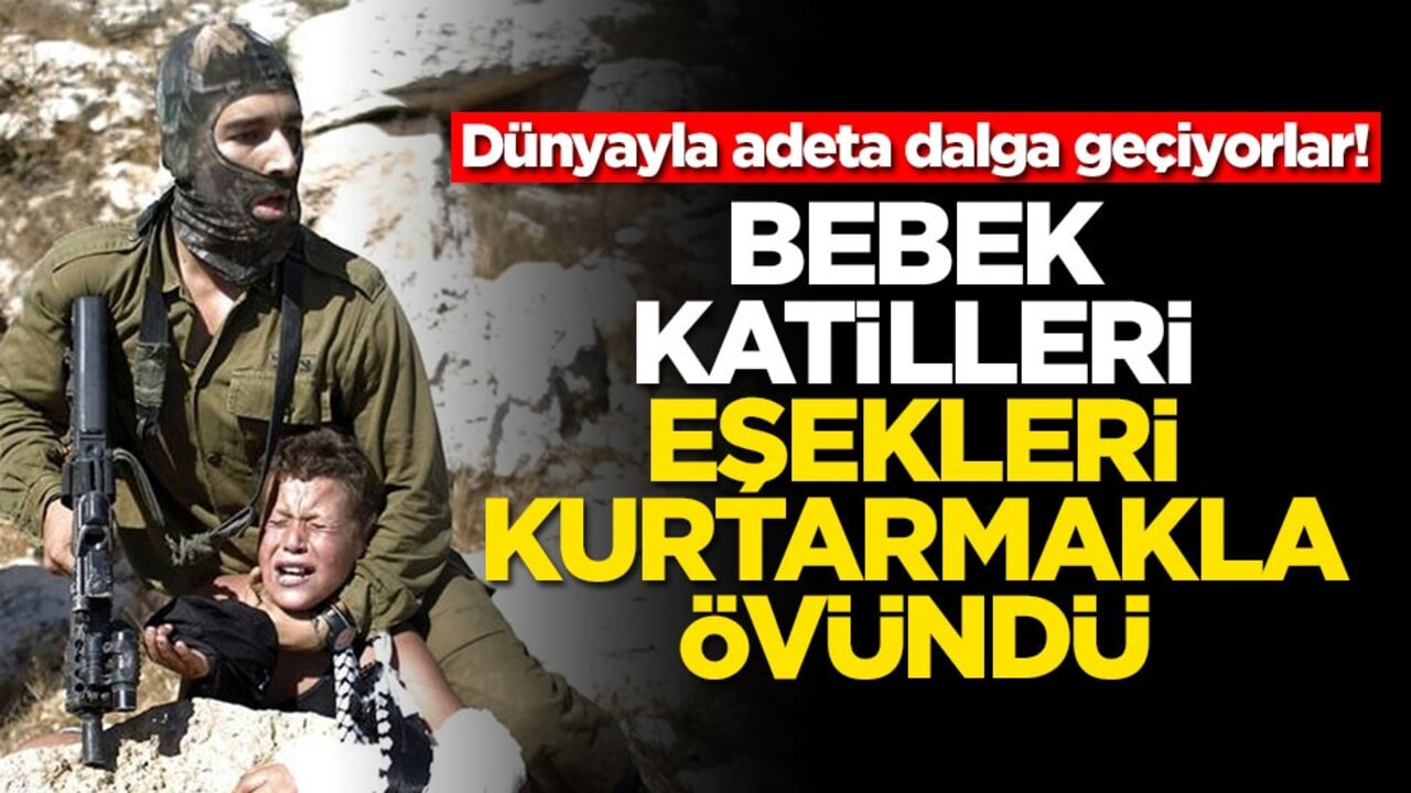 Dünyayla adeta dalga geçiyorlar! Bebek katilleri eşekleri kurtarmakla övündü