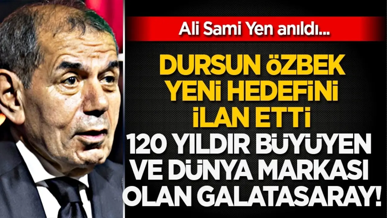 Dursun Özbek gelecek için gözlerini kararttı! Başkan hedefiini açıkladı... 