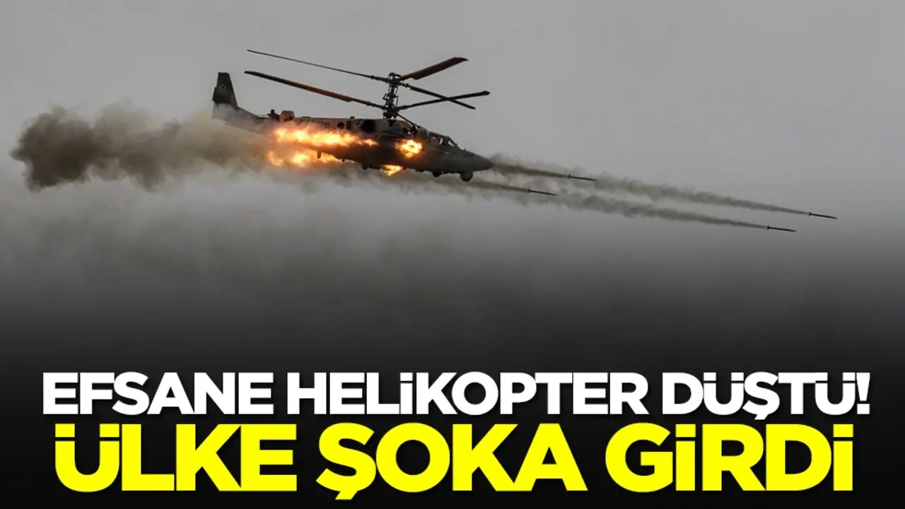 Efsane savaş helikopteri düştü! Ülke şoka girdi