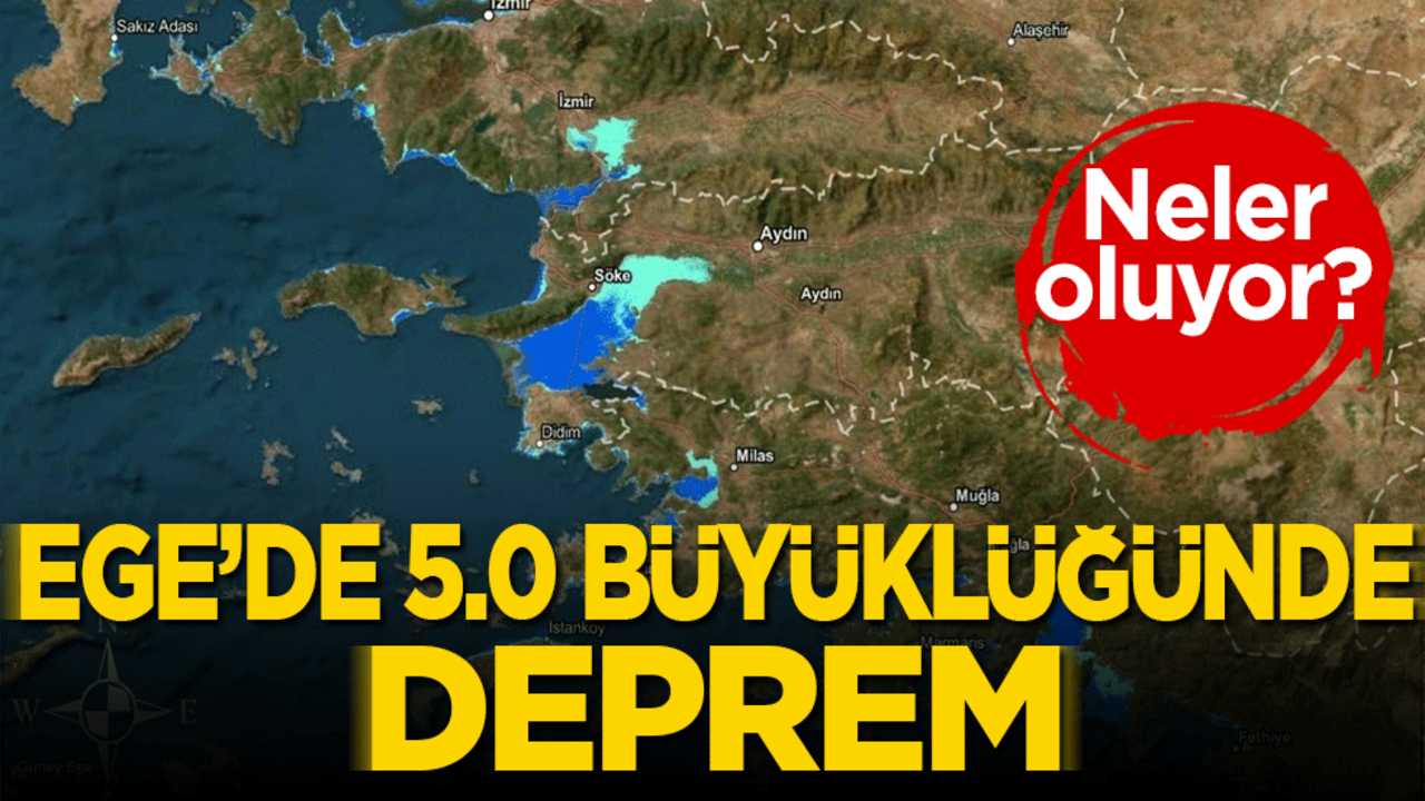 Ege Denizi’nde 5.0 büyüklüğünde deprem
