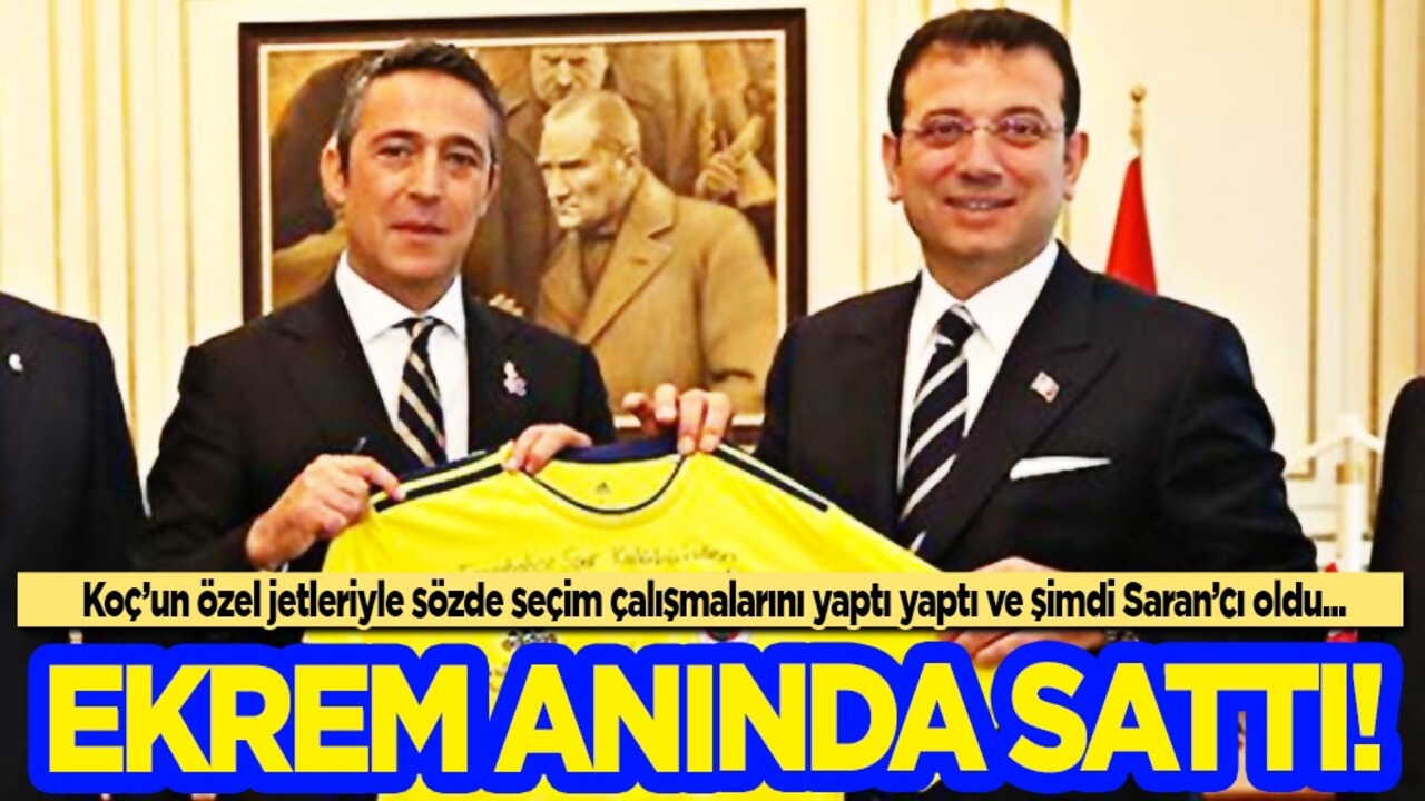 Ekrem anında Ali Koç'u sattı! İmamoğlu'ndan da bu beklenirdi zaten! Özel jetlerle uçtu uçtu...