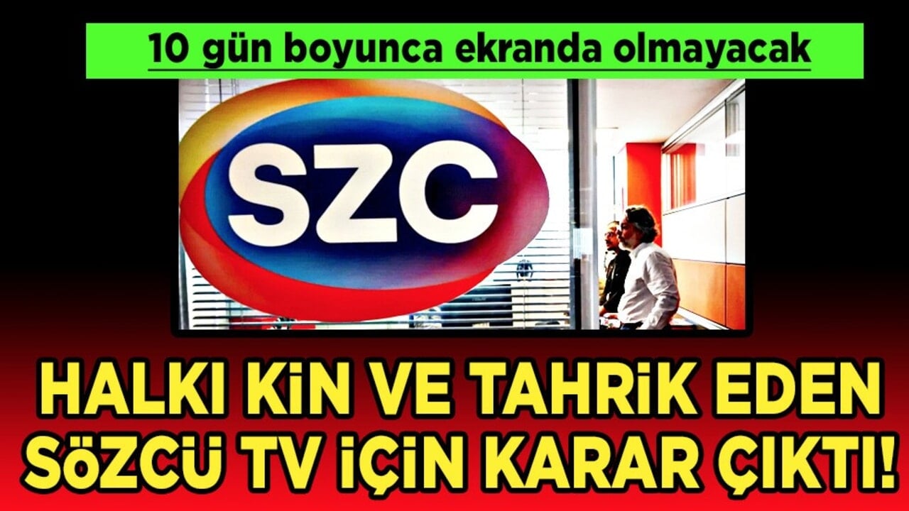 Ekrem İmamoğlu'na destek çıkan Sözcü TV bu gece kapanıyor! Ekran karartma cezası