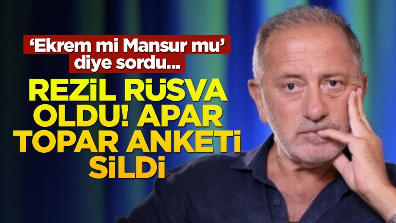 "Ekrem mi Mansur mu" diye sordu... Rezil rüsva olan Altaylı anketi apar topar sildi