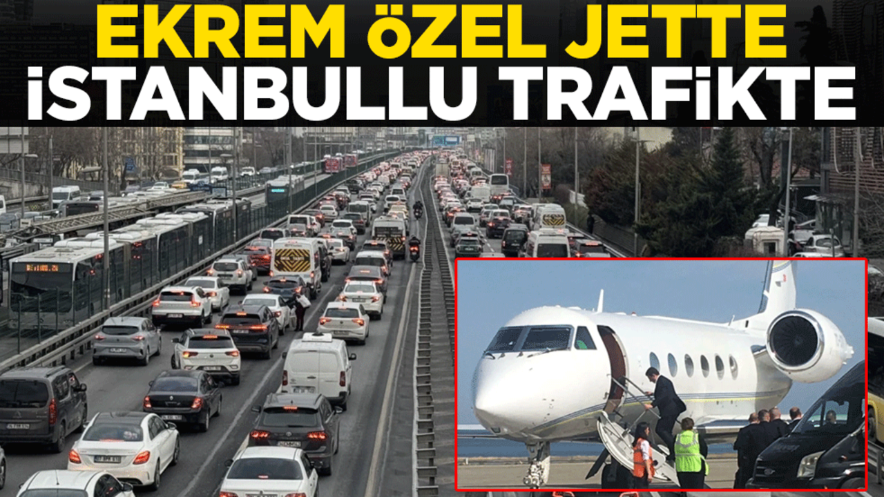 Ekrem özel jette İstanbullu trafikte