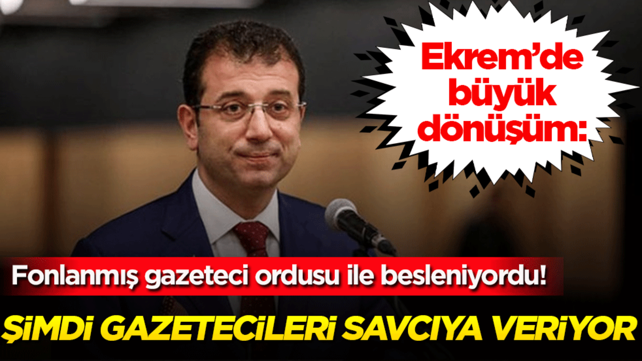 Ekrem’de büyük dönüşüm: Fonlarmış gazeteci ordusu ile besleniyordu! Şimdi gazetecileri savcıya veriyorlar