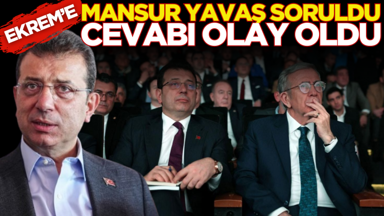Ekrem’e Mansur Yavaş soruldu, verdiği cevap olay oldu