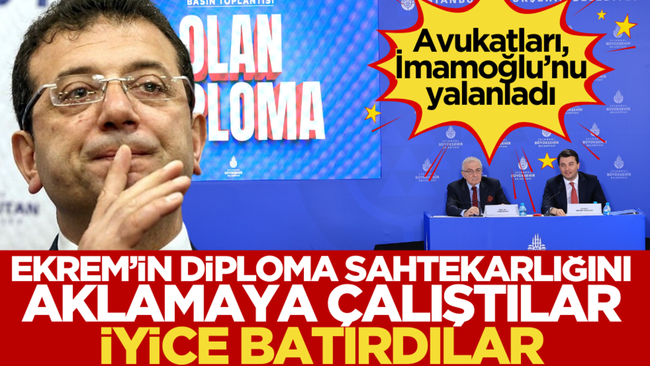 Ekrem’in diploma sahtekarlığını aklamak istediler, iyice batırdılar