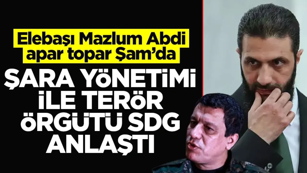 Elebaşı Mazlum Abdi apar topar Şam’da! Şara yönetimi ile terör örgütü SDG anlaştı