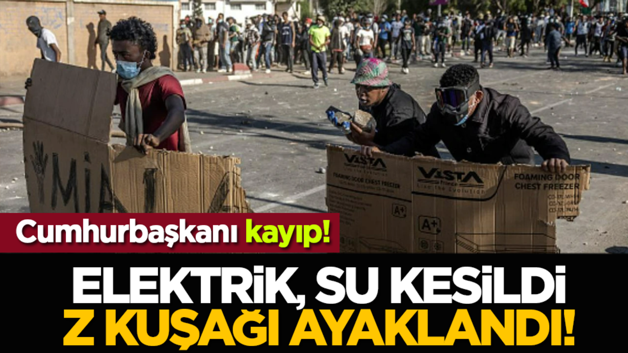 Elektrik, su kesildi Z kuşağı ayaklandı! Cumhurbaşkanı kayıp