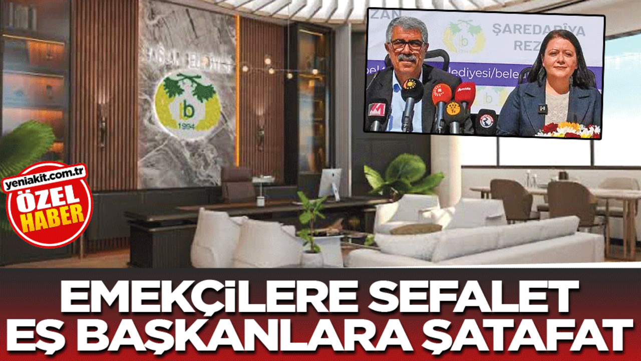 Emekçilere sefalet, eş başkanlara şatafat!