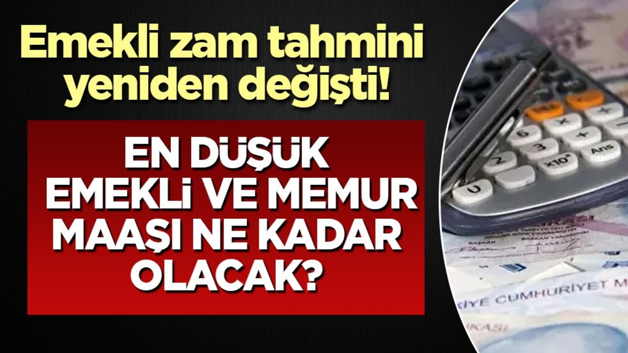 Emekli zam tahmini yeniden değişti: Emekli maaş zam oranı yüzde kaç oldu? Ne kadar olacak?