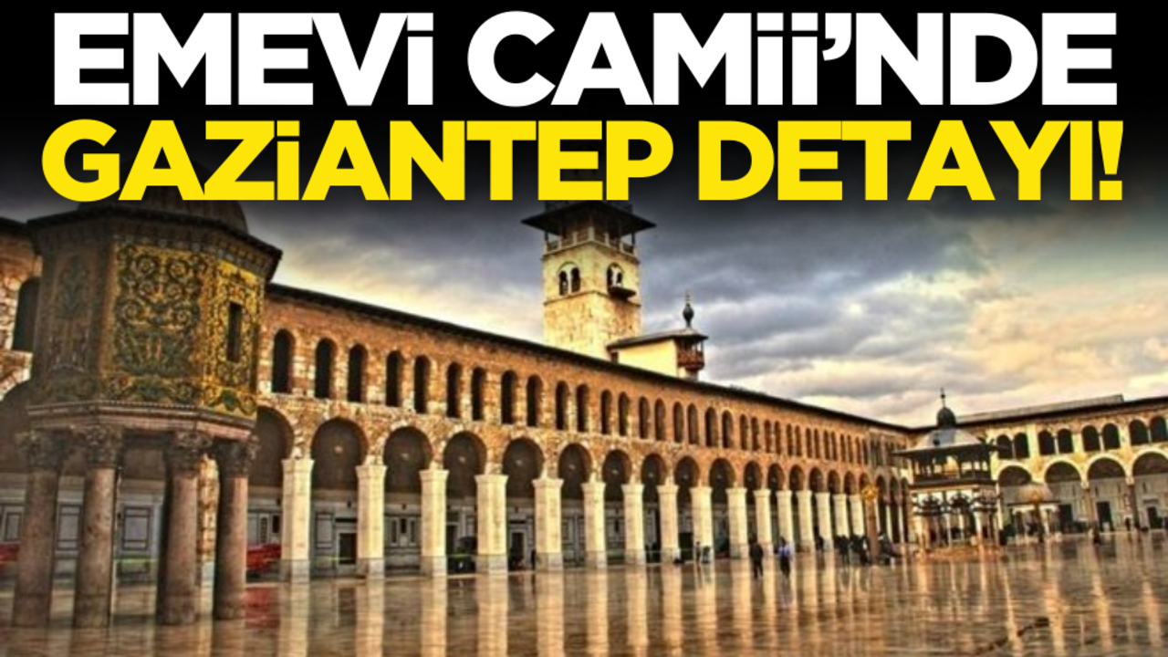 Emevi Camii'nde Gaziantep detayı