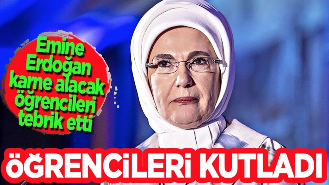 Emine Erdoğan karne alacak öğrencileri tebrik etti!