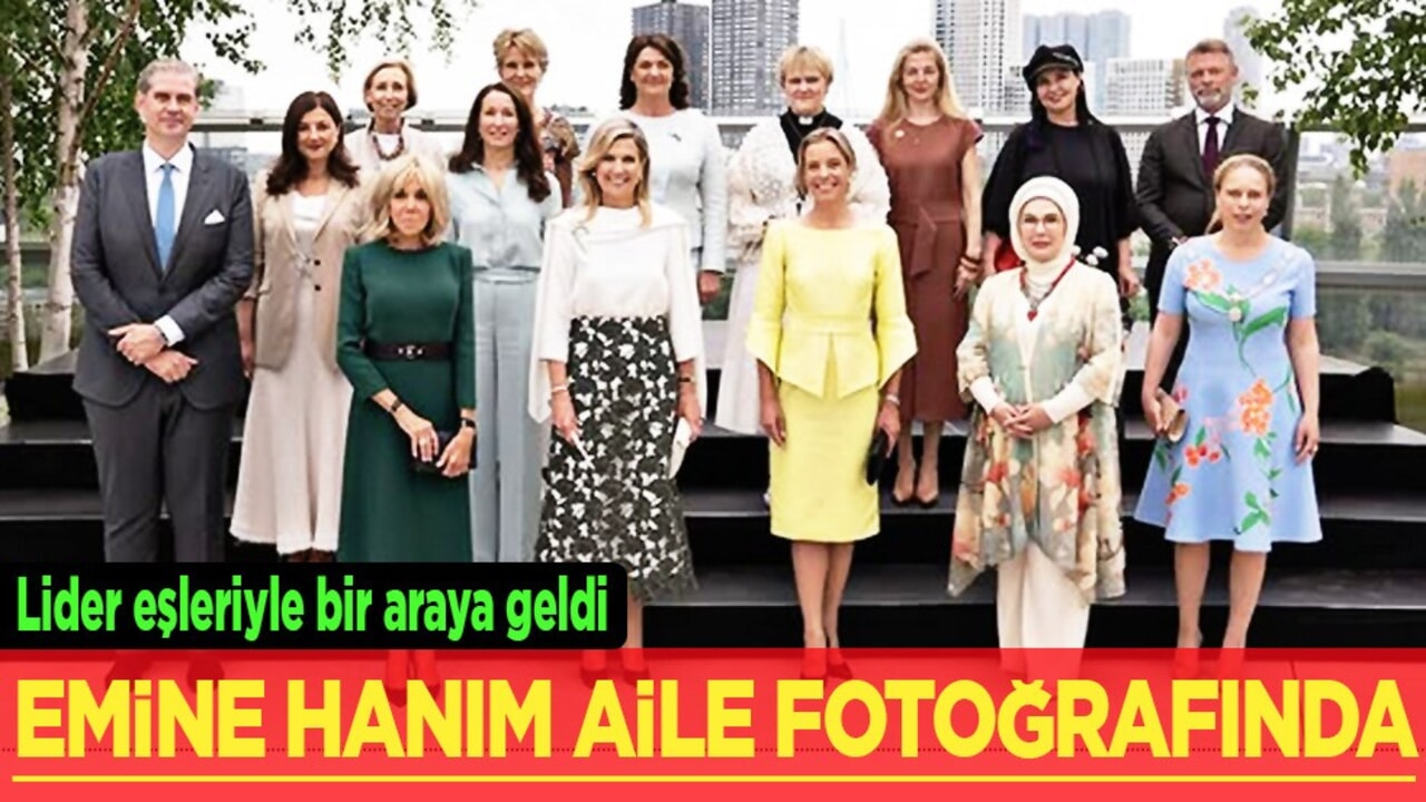 Emine Erdoğan, lider eşleriyle bir araya geldi! Hollanda Kraliçesi ev sahipliği yaptı!