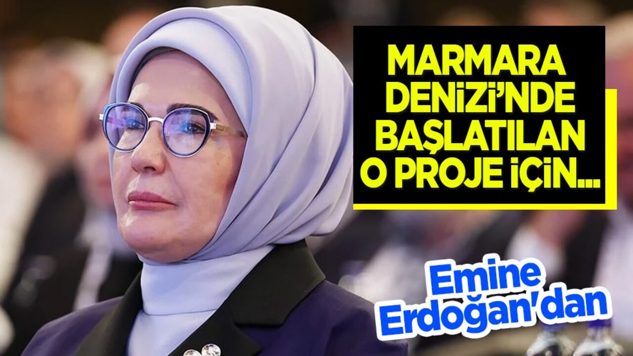 Emine Erdoğan'dan Marmara Denizi'nde başlatılan pina midyeleri ve deniz çayırları projesine ilişkin paylaşım