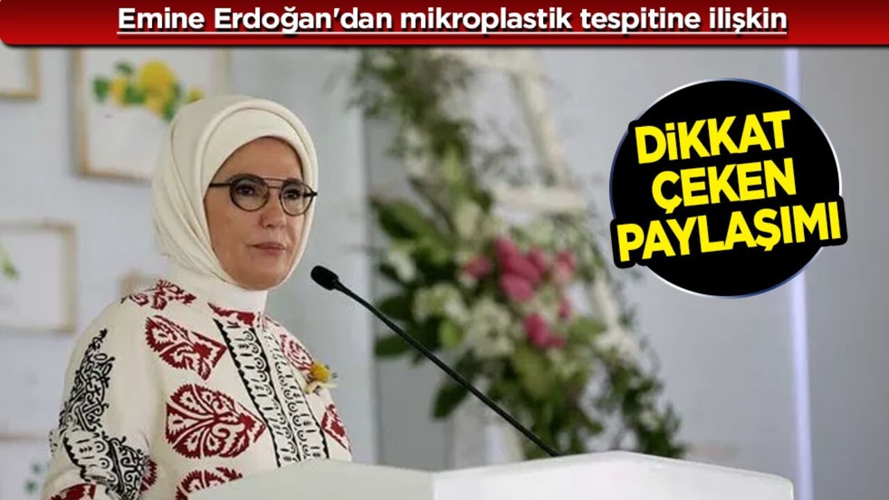 Emine Erdoğan'dan, Türk bilim insanlarının Antarktika'da mikroplastik tespitine ilişkin paylaşım