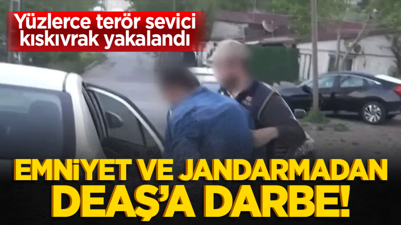Emniyet ve jandarmadan DEAŞ’a darbe! Yüzlerce terör sevici kıskıvrak yakalandı