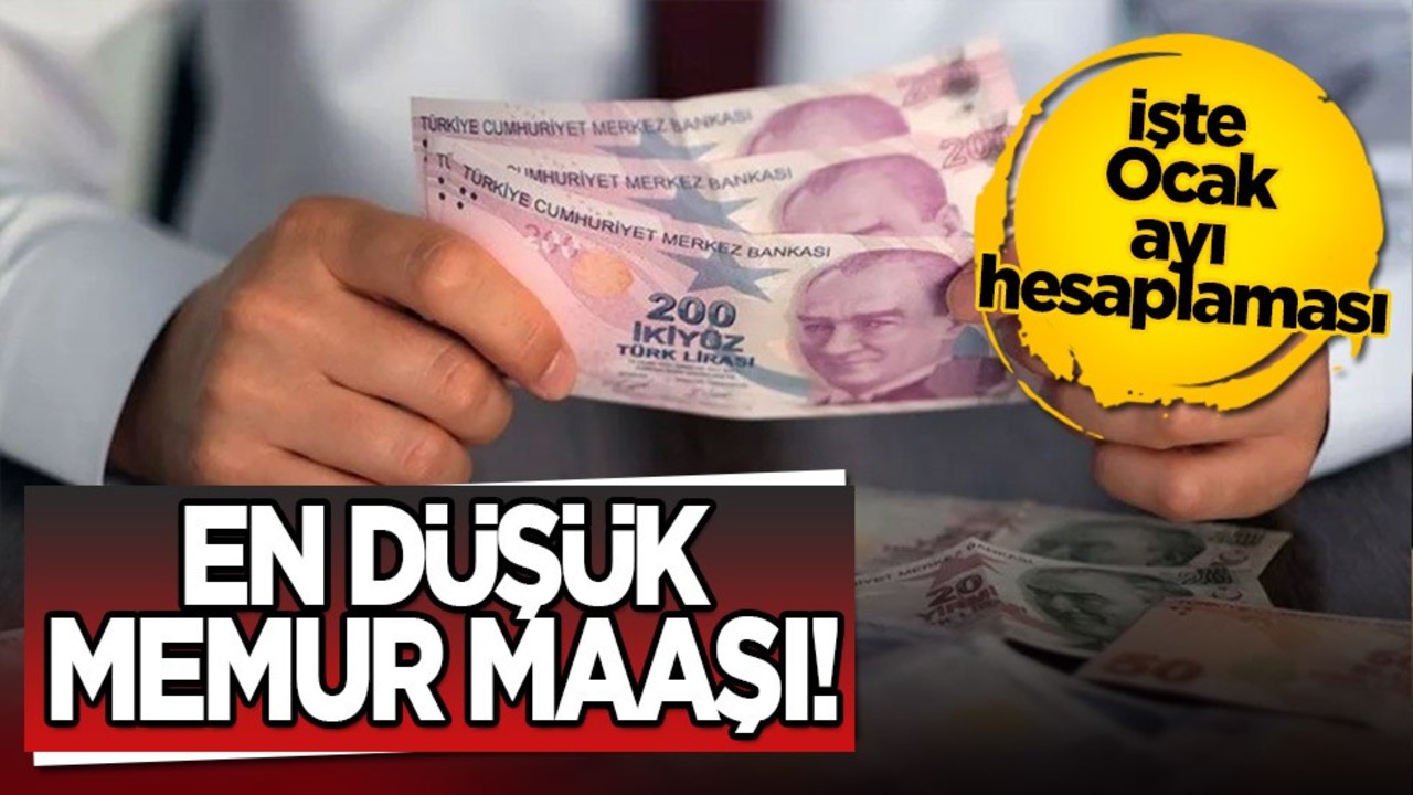 En düşük memur maaşı belli oldu! İşte Ocak ayı hesaplaması...
