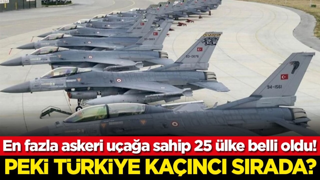 En fazla askeri uçağa sahip 25 ülke belli oldu! Peki Türkiye kaçıncı sırada?
