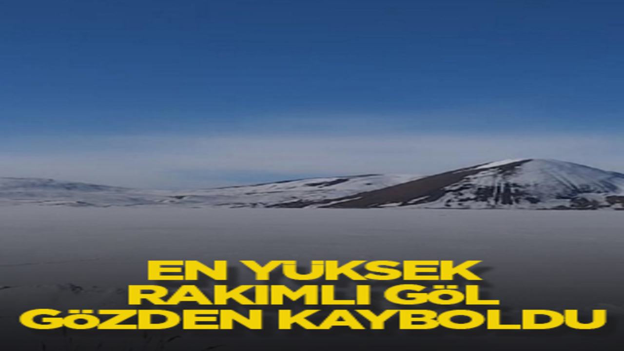 En yüksek rakımlı göl gözden kayboldu