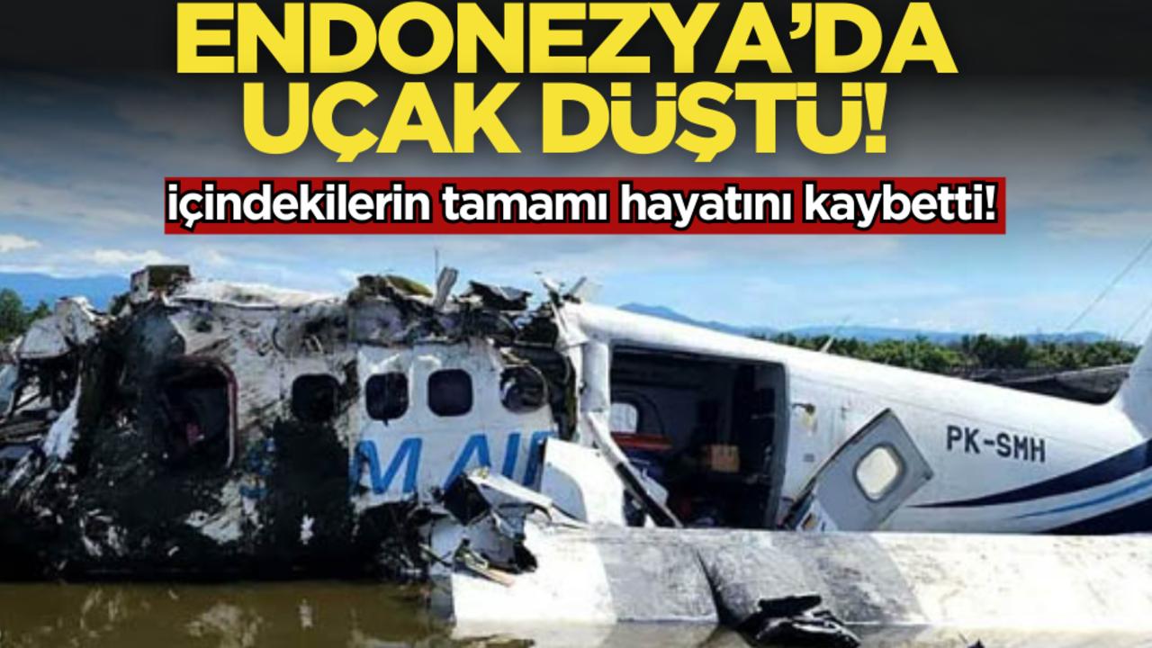 Endonezya’da uçak düştü! Çok sayıda ölü