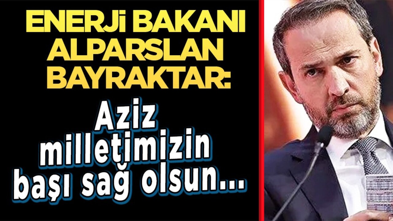 Enerji Bakanı Bayraktar'dan şehit askerler için taziye mesajı... Türkiye'yi yasa boğdu!