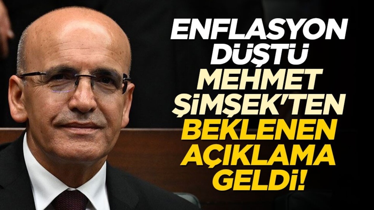 Enflasyon düştü, Mehmet Şimşek'ten beklenen açıklama geldi!