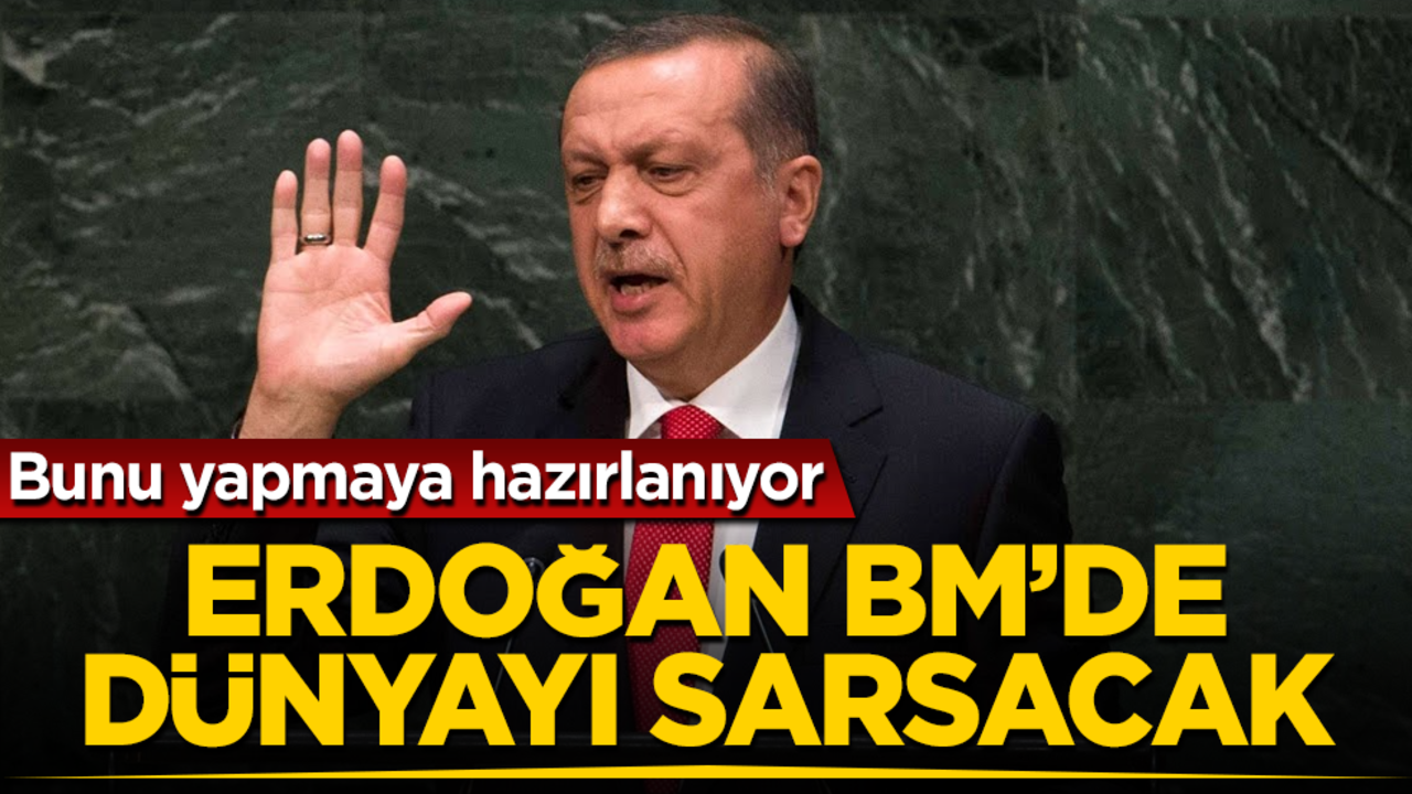 Erdoğan BM'de dünyayı sarsacak! Bunu yapmaya hazırlanıyor