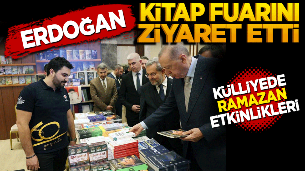 Erdoğan, kitap fuarını ziyaret etti