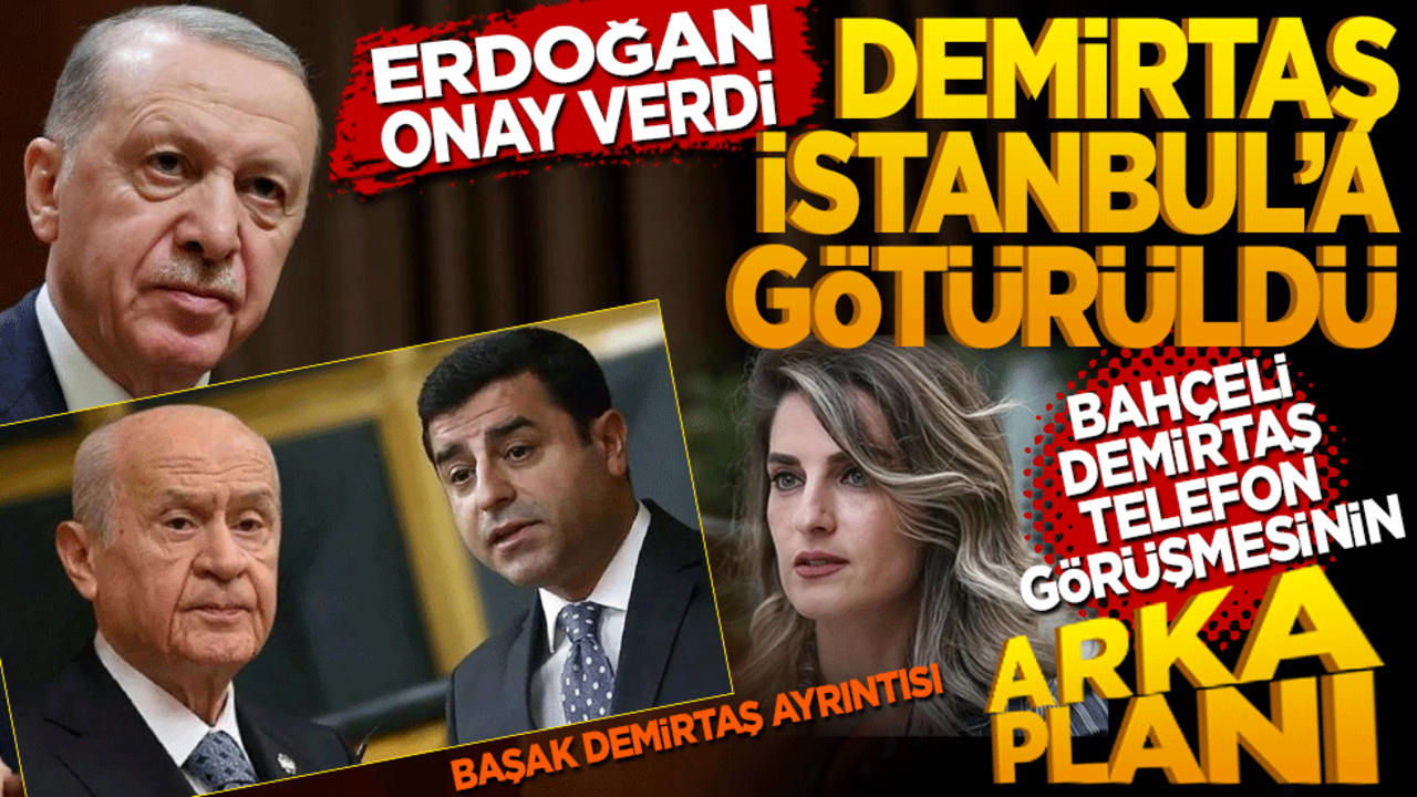 Erdoğan onay verdi! Demirtaş İstanbul’a götürüldü Bahçeli-Demirtaş görüşmesinin perde arkası