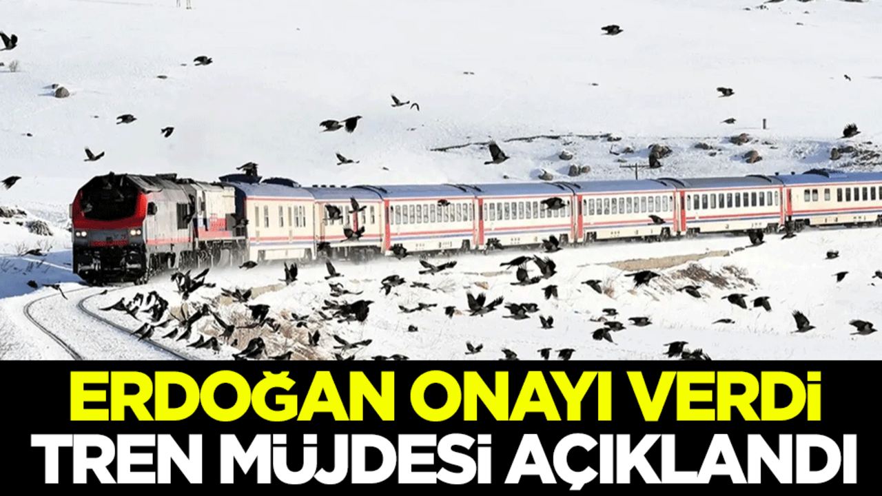 Erdoğan onayı verdi Tren müjdesi açıklandı