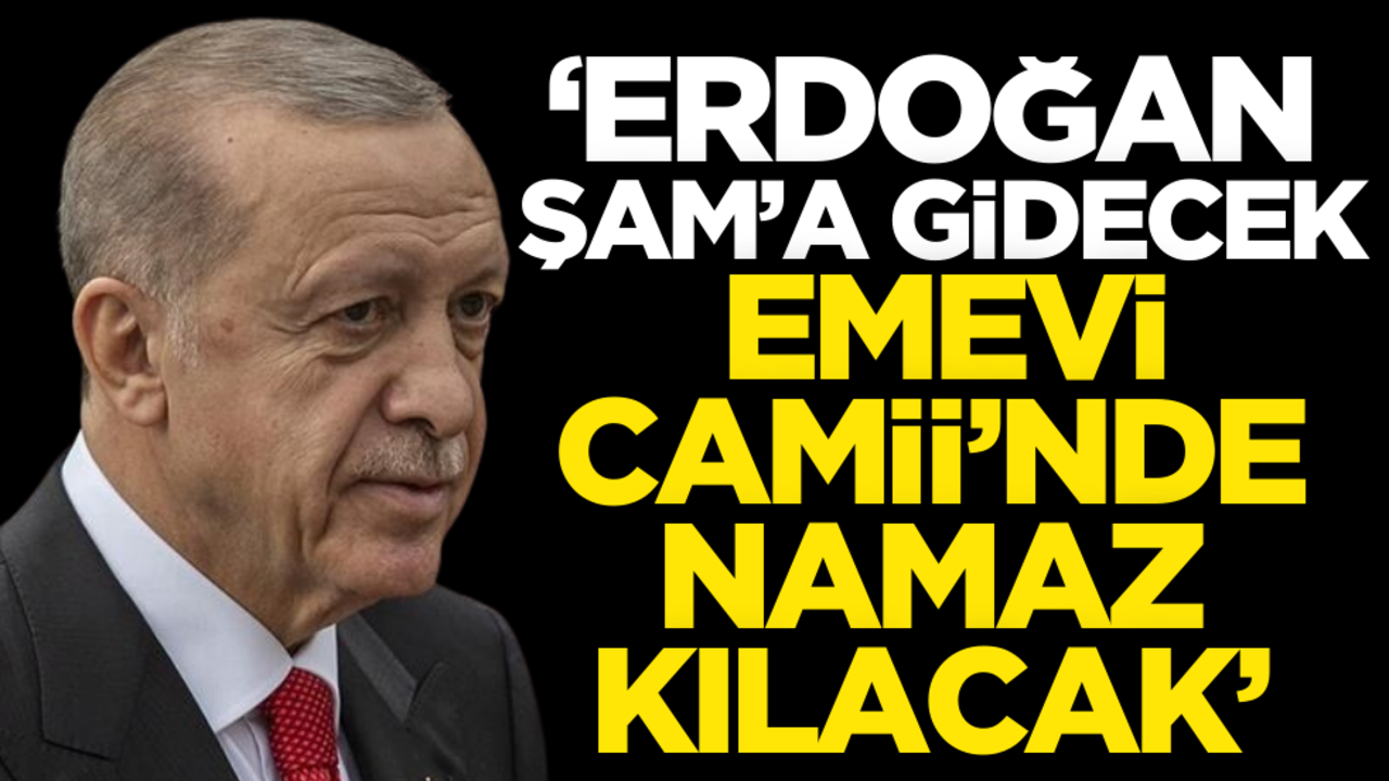 ‘Erdoğan Şam’a gidecek, Emevi Camii’nde namaz kılacak’