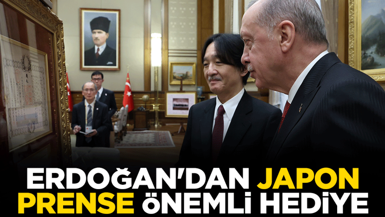 Erdoğan'dan Japonya Veliaht Prensi Fumihito’ya önemli hediye
