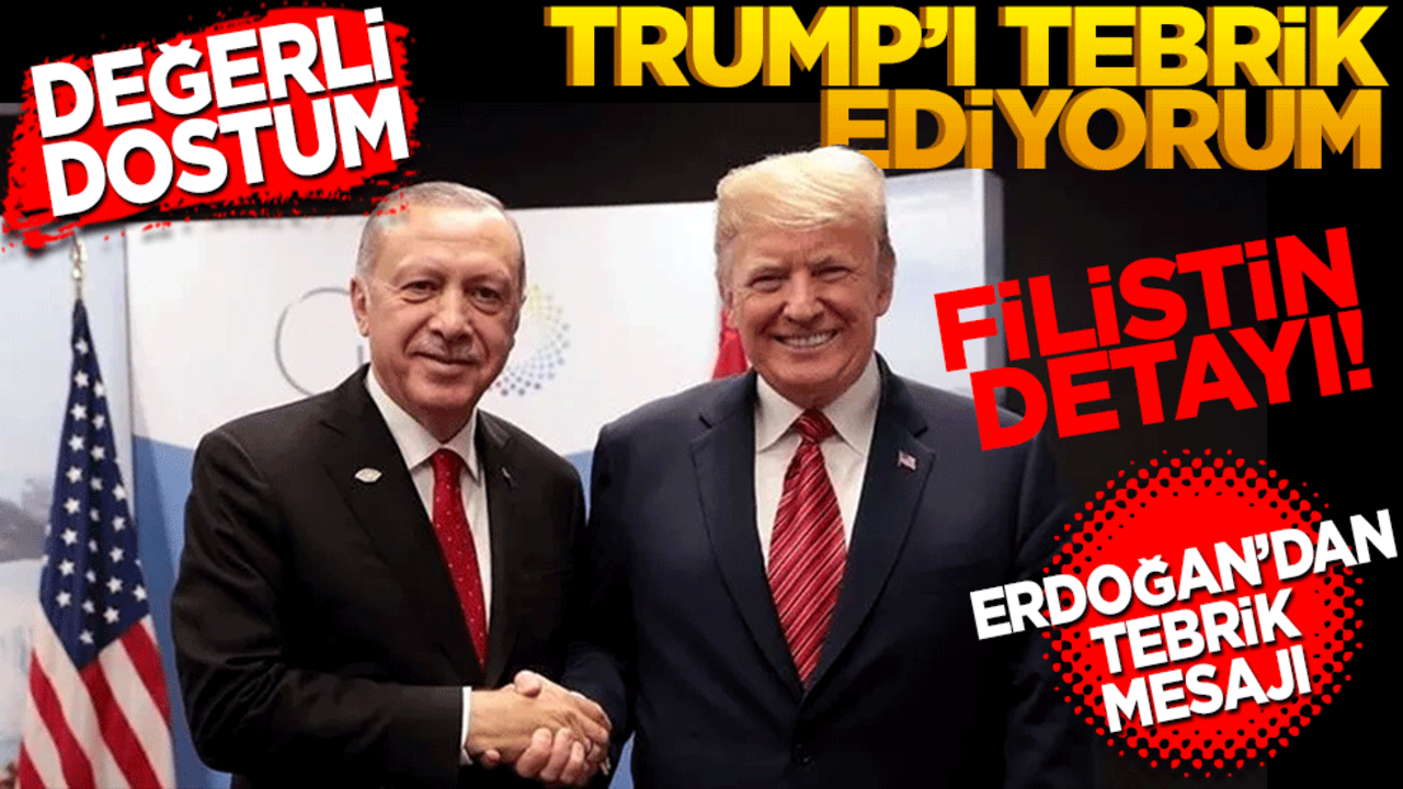 Erdoğan'dan Trump'a tebrik mesajı