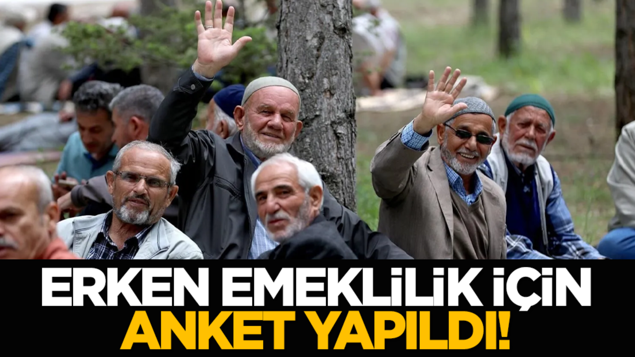 Erken emeklilik için anket yapıldı!