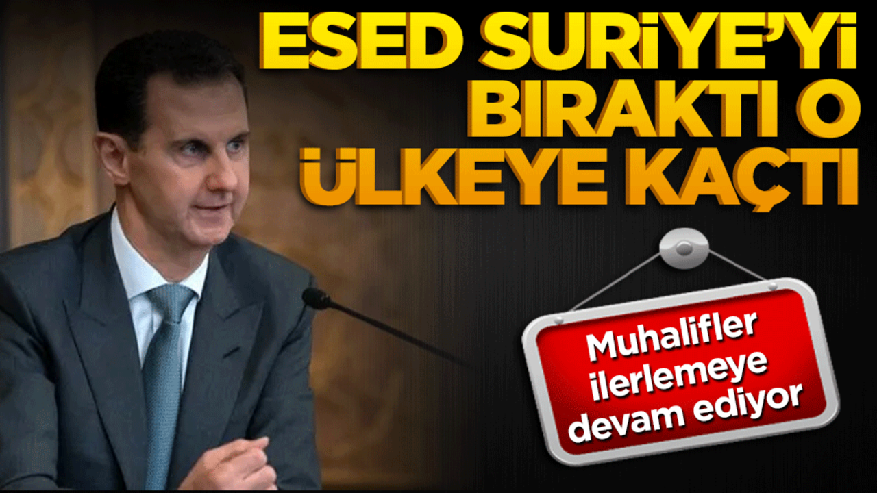 Esed Tahran’da! Muhalifler Suriye’de hızla ilerliyor