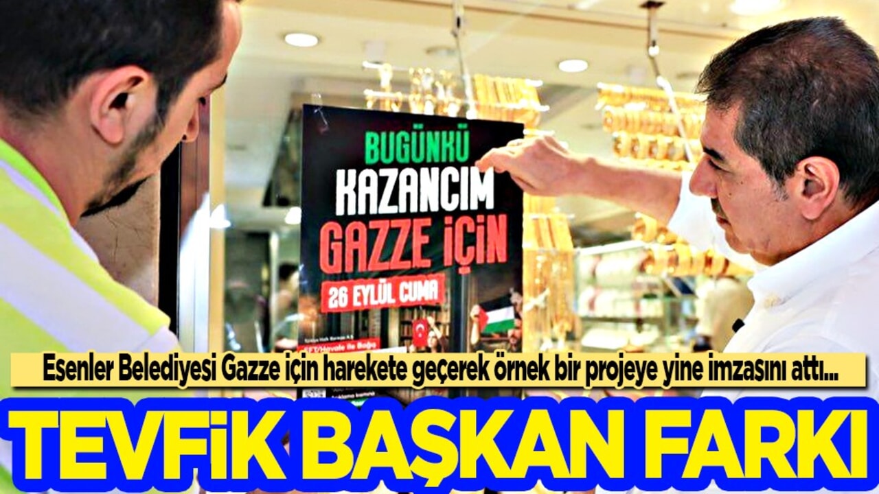 Esenler, Gazze için seferber olacak: Esenler Belediyesi Gazze için harekete geçti!