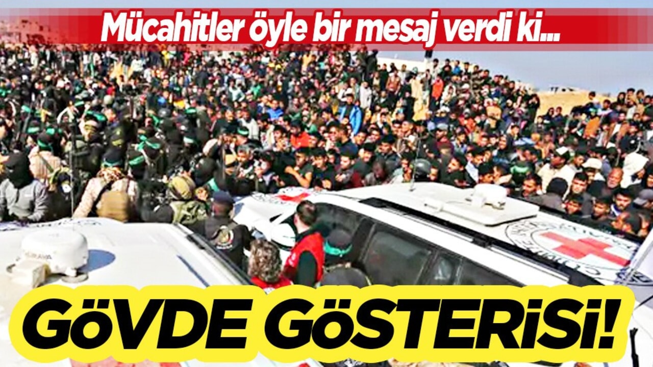 Esir takasında gövde gösterisi! Mücahitlerden İsrail'e öyle bir mesaj geldi ki!