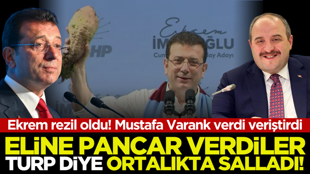 Eski Bakan Mustafa Varank'tan Ekrem İmamoğlu'na büyük 'Turp' ayarı: Rezil olursun!