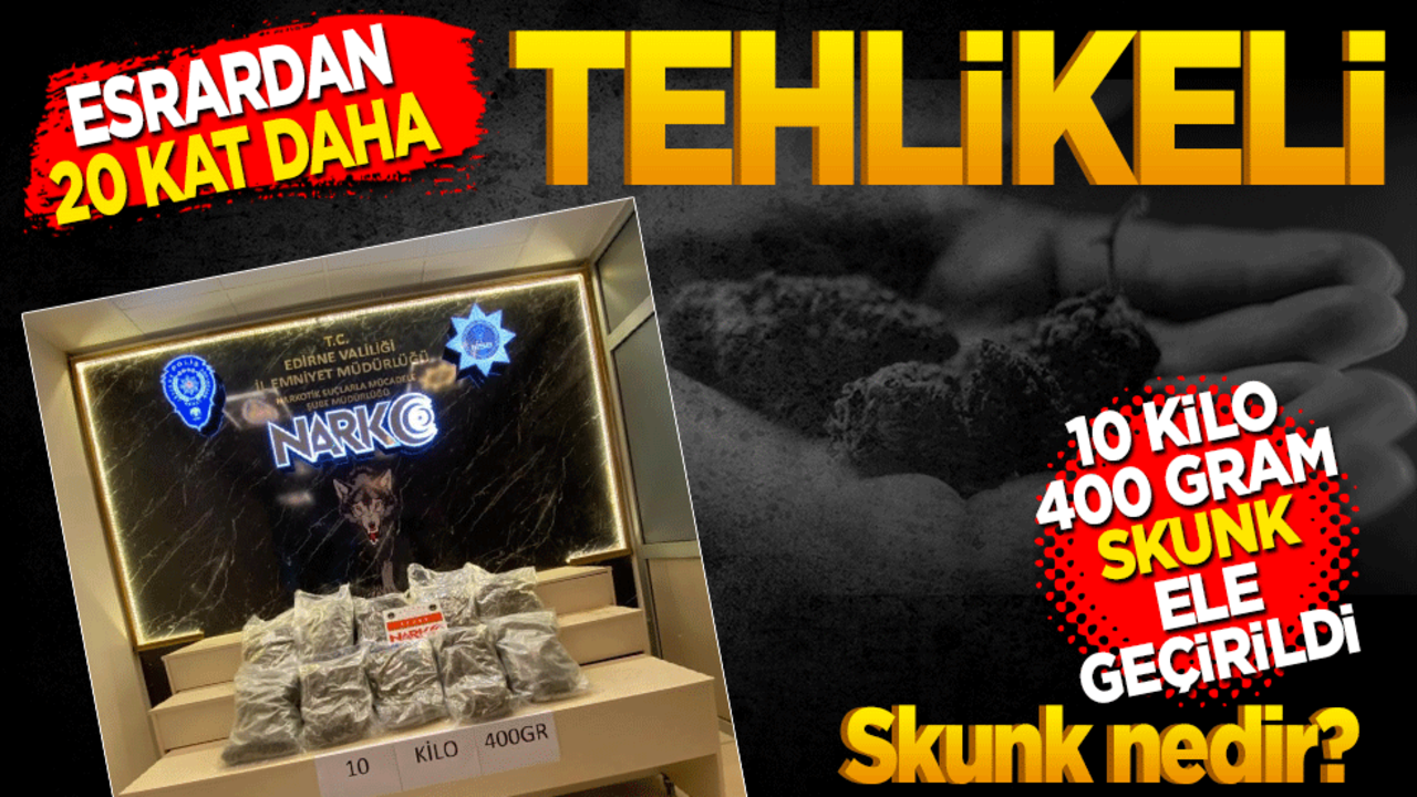 Esrardan 20 kat daha tehlikeli! Skunk nedir?