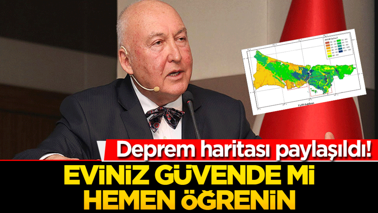 Eviniz sağlam mı? Ahmet Ercan İstanbul’un deprem zemin haritasını paylaştı